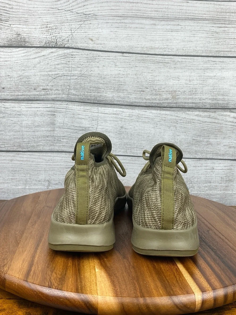 Native Shoes AP Proxima LiteKnit Olive Green Sneakers Men’s Shoe Size 10.5